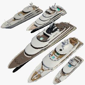3D Yachts Redshift Collection model